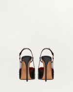 VLOGO SIGNATURE CALFSKIN SLINGBACK PLATFORM PUMP 120MM - Image 5